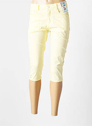 Corsaire stretch taille normale jaune S.QUISE femme