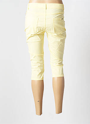 Corsaire stretch taille normale jaune S.QUISE femme