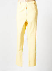 Pantalon droit jaune GEVANA pour femme seconde vue