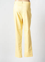 Pantalon droit jaune GEVANA pour femme seconde vue