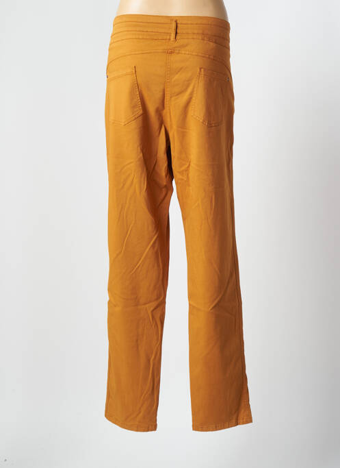 Pantalon droit stretch taille normale orange ZELI femme