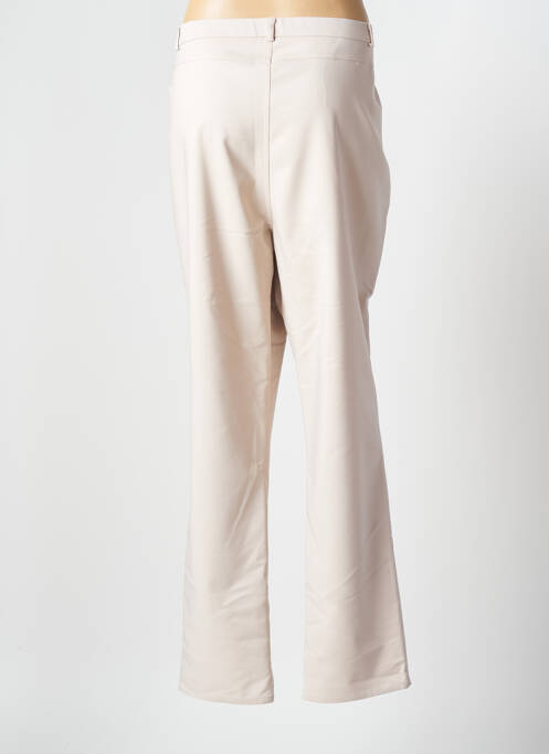 Pantalon droit beige GEVANA pour femme