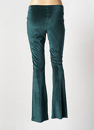 Pantalon flare stretch taille normale vert LOFTY MANNER femme