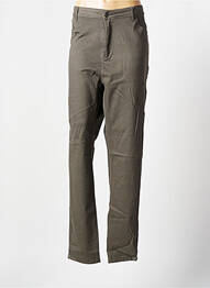 Pantalon droit stretch taille normale vert GEVANA femme