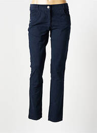 Pantalon slim taille basse taille basse bleu LISA & LOUISE femme