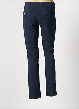 Pantalon slim taille basse taille basse bleu LISA & LOUISE femme