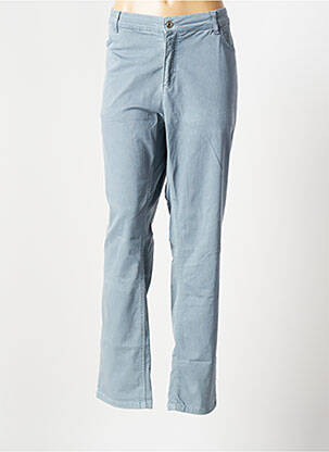 Pantalon droit stretch taille normale bleu JENSEN femme