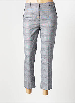 Pantalon 7/8 fermeture zippée sous rabat avec crochet taille normale noir DIANE LAURY femme
