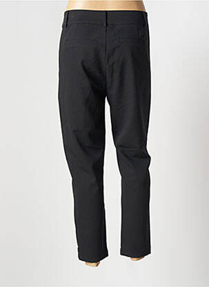 Pantalon chino fermeture zippée sous rabat boutonné taille normale noir ROSE femme