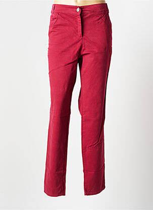 Pantalon droit rouge LISA & LOUISE pour femme