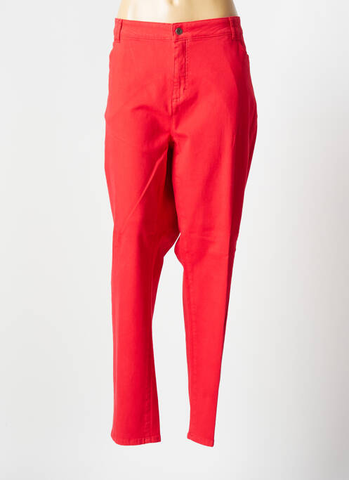 Pantalon droit rouge CISO pour femme