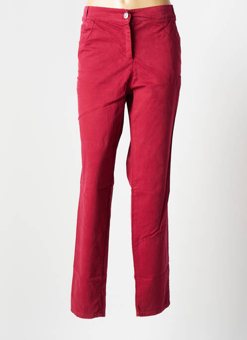 Pantalon droit rouge LISA & LOUISE pour femme