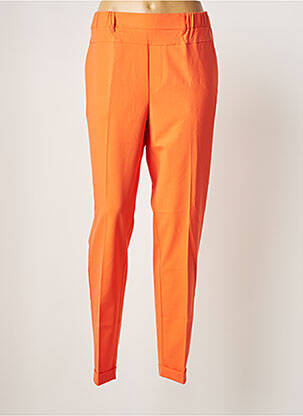 Pantalon chino taille normale taille normale orange KAFFE femme