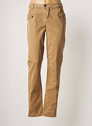 Pantalon slim taille basse taille basse marron STREET ONE femme