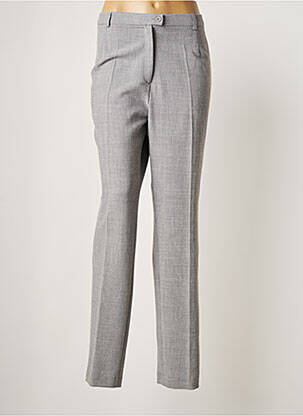 Pantalon droit taille élastique taille normale gris ANNE KELLY femme