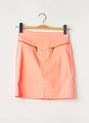 Jupe courte coupe droite orange VERO MODA femme