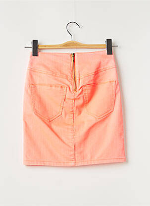 Jupe courte coupe droite orange VERO MODA femme