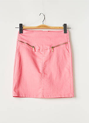 Jupe courte coupe droite rose VERO MODA femme