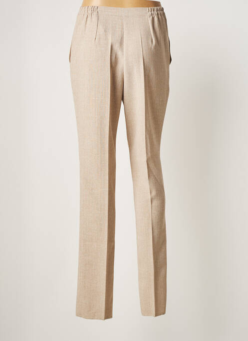 Pantalon slim beige GEVANA pour femme
