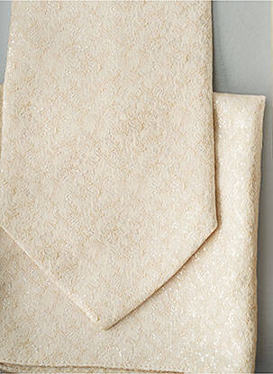 Cravate tissage texturé beige DIGEL homme