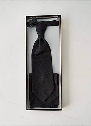 Cravate tissage texturé noir DIGEL homme