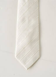 Cravate imprimé rayures beige ELIOS homme