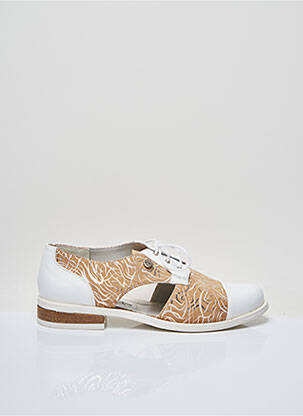 Derbies type de semelle amortissante talon plat jusqu'à 3cm blanc INEA femme