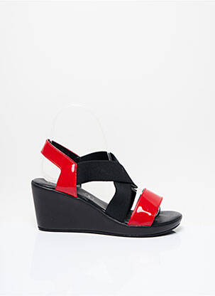 Sandales/Nu pieds rouge INEA pour femme