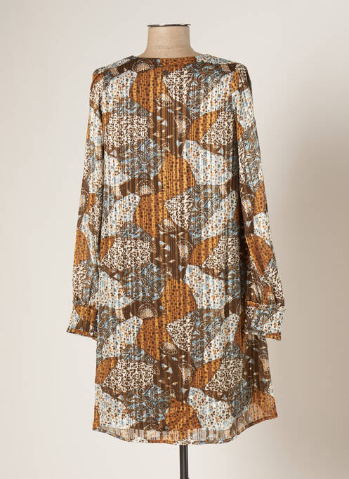 Robe mi-longue marron LOLA ESPELETA femme
