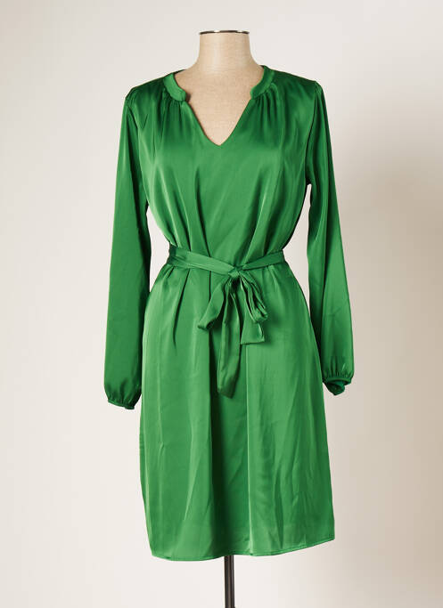 Robe mi-longue vert AMELIE & AMELIE pour femme
