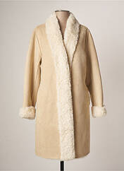 Manteau long beige K-DESIGN pour femme seconde vue