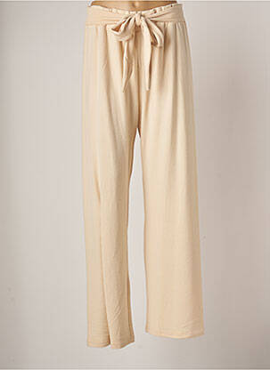 Pantalon droit beige K-DESIGN pour femme