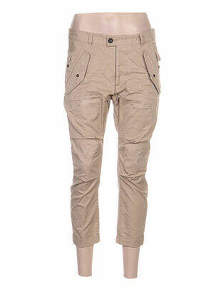 Pantalon 7/8 poches taille basse beige JACOB COHEN femme