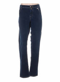 Pantalon droit poches taille basse bleu JACOB COHEN femme