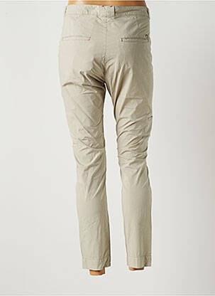Pantalon 7/8 tissage popeline taille normale gris RA-ER femme