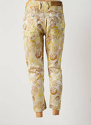 Pantalon 7/8 stretch taille normale beige RA-ER femme
