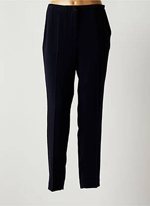 Pantalon chino broderie galons latéraux taille normale bleu ALBERTO BIANI femme