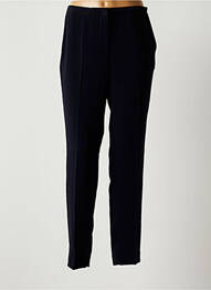 Pantalon chino broderie galons latéraux taille normale bleu ALBERTO BIANI femme