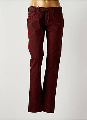 Pantalon slim taille basse taille basse rouge JACOB COHEN femme