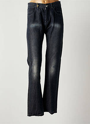 Jeans coupe droite stretch taille normale bleu U-NI-TY femme