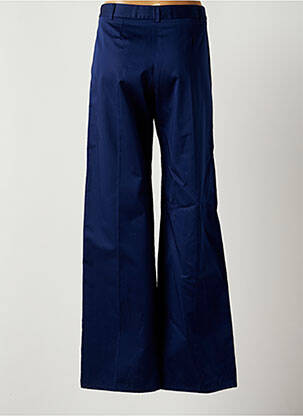 Pantalon large tissage popeline taille haute bleu PAUL SMITH femme