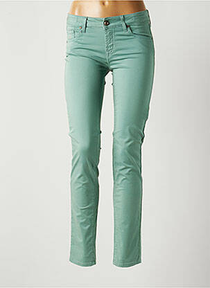 Pantalon slim taille basse taille basse vert JACOB COHEN femme