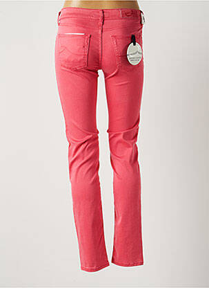 Pantalon slim taille basse taille basse rose JACOB COHEN femme