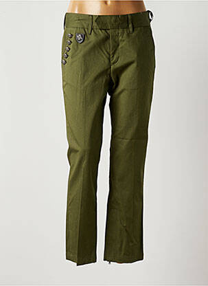 Pantalon droit vert RA-ER pour femme