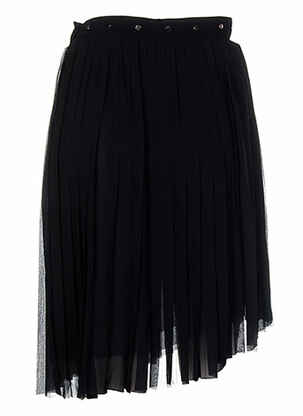 Jupe mi-longue fermeture zip latéral noir COSTUME NEMUTSO femme