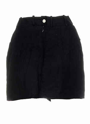 Jupe courte coupe droite noir DEVASTEE femme