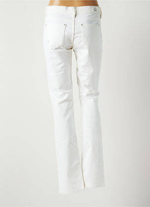 Pantalon slim tissage popeline taille normale blanc SHAMS femme