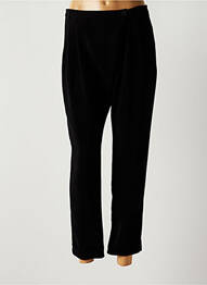 Pantalon 7/8 taille haute taille haute noir ALMA LIBRE femme