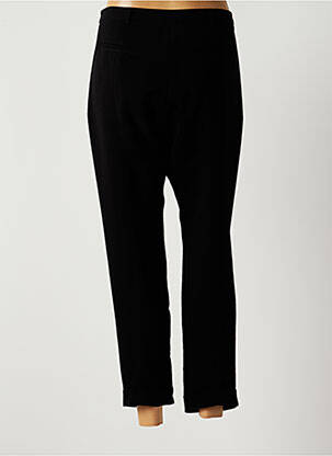 Pantalon 7/8 taille haute taille haute noir ALMA LIBRE femme