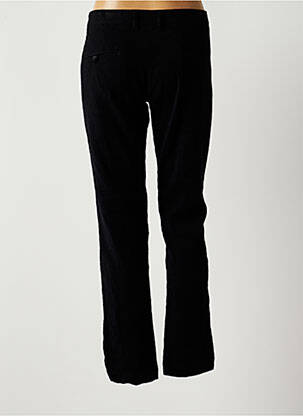Pantalon chino fermeture zippée sous rabat boutonné taille normale noir RA-ER femme